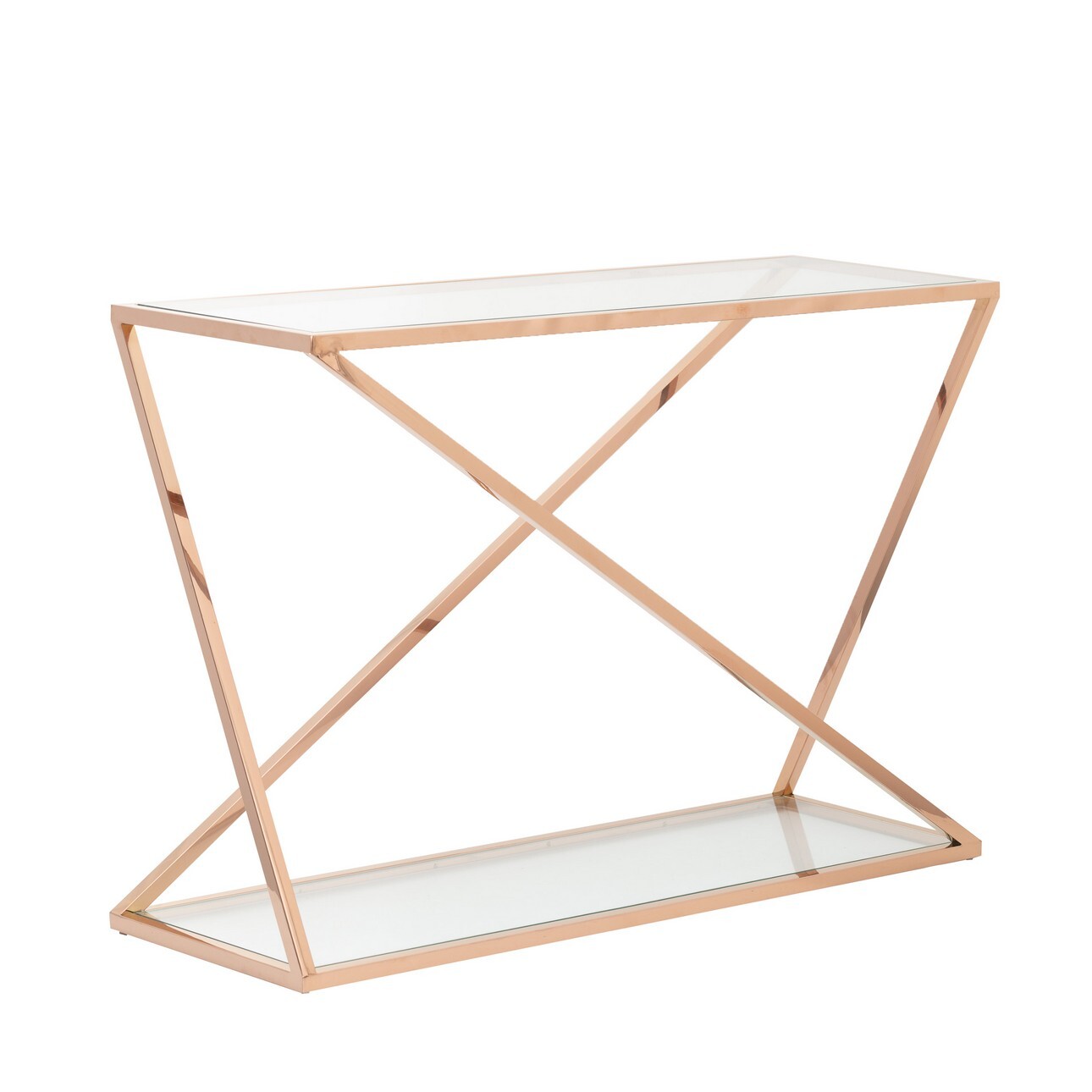 Konzola Vertigo rose gold 120x40x80cm