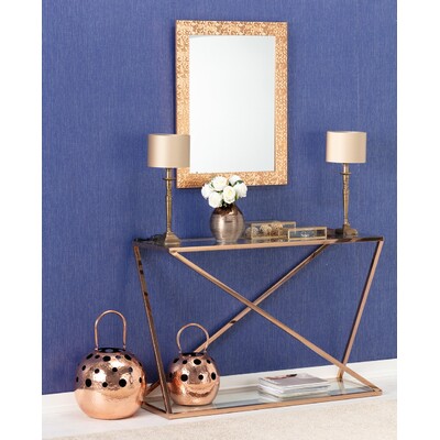 Konsola Vertigo rose gold 120x40x80cm