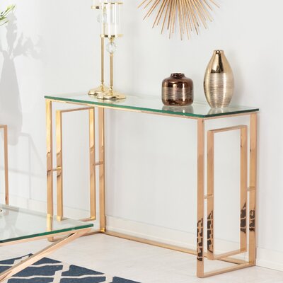 Konsola Eternic rose gold 120x40x80cm