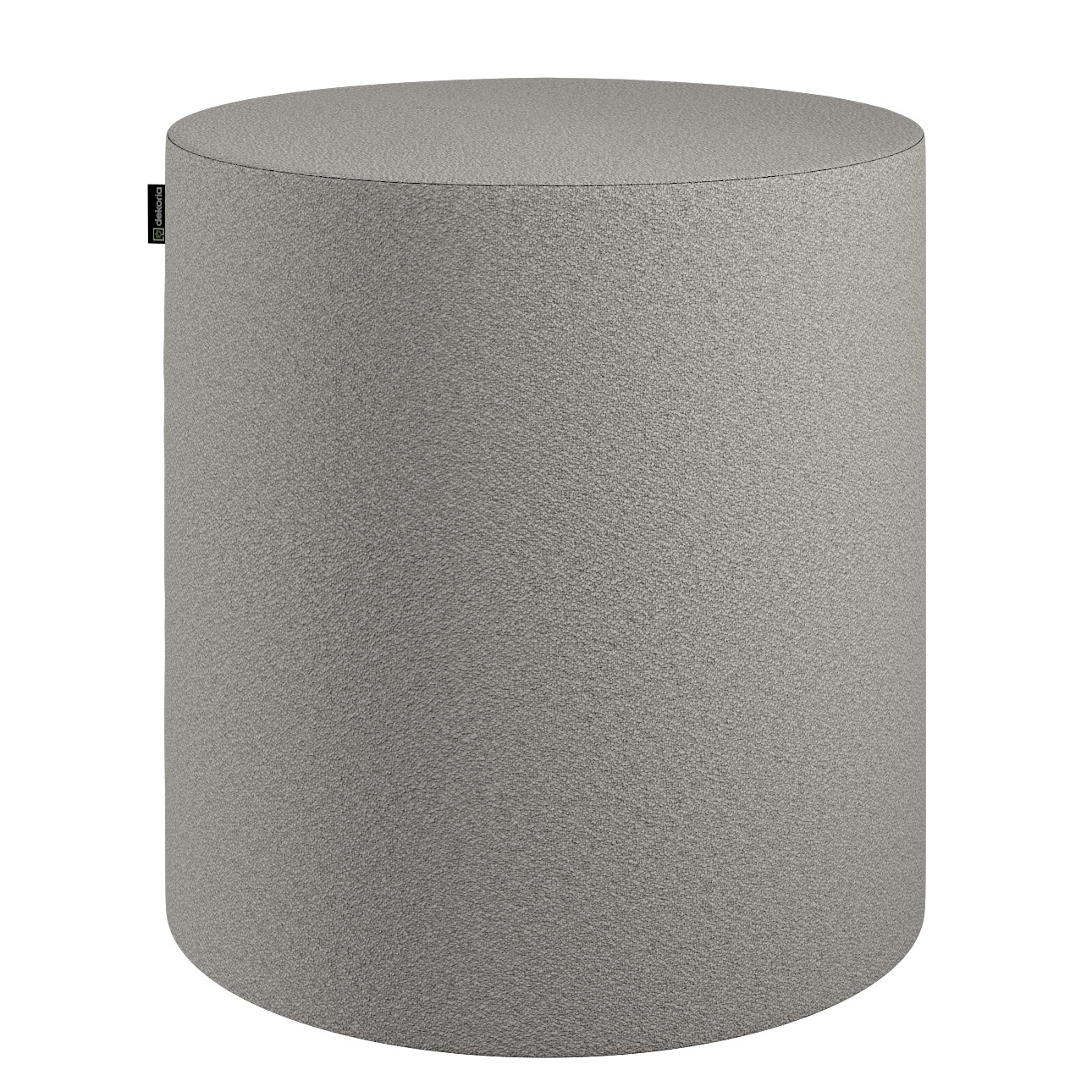 Pouf Barrel, hellgrau, ø40 cm x 40 cm, Living Loop (162-57)