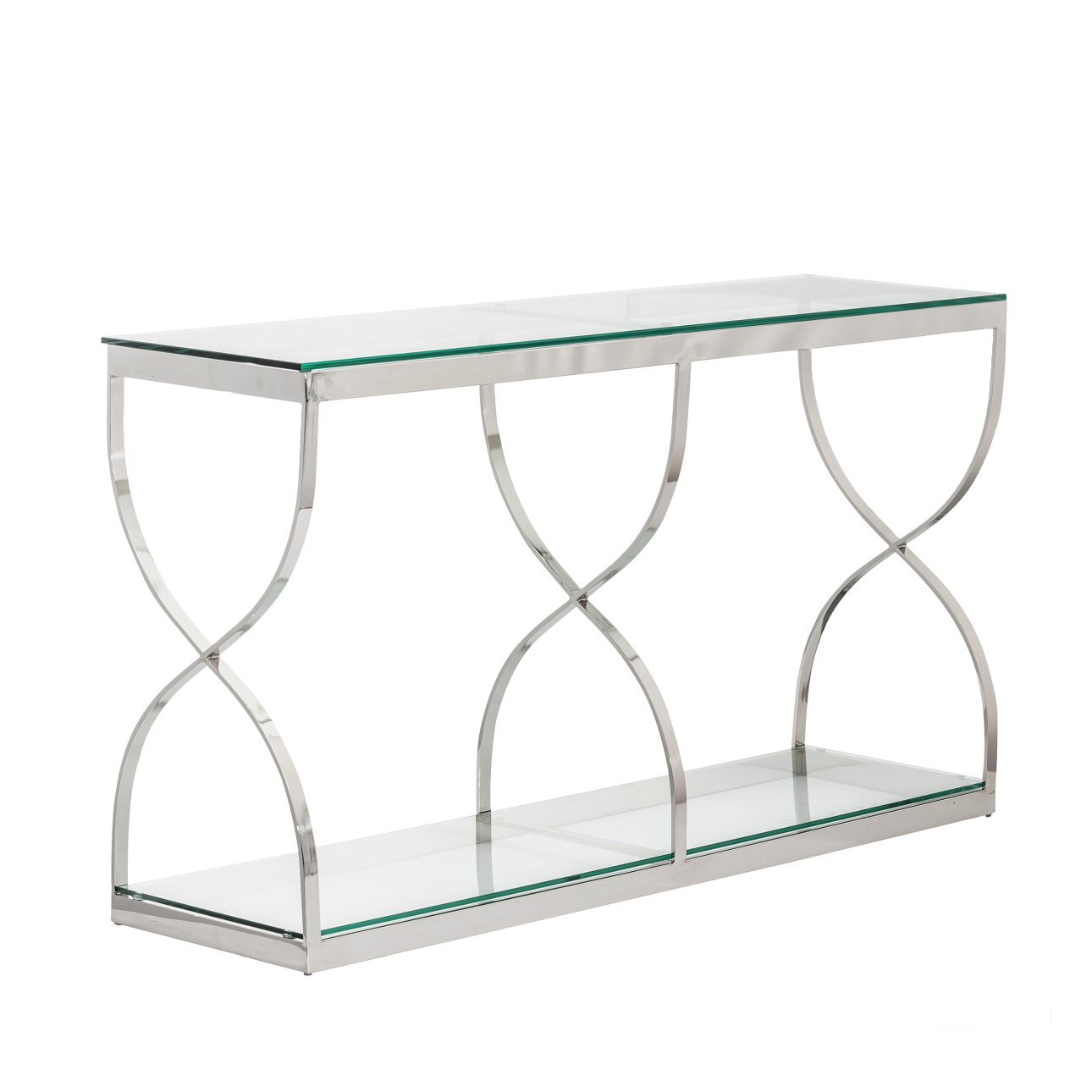 Konsola Dubai silver 140x40x80