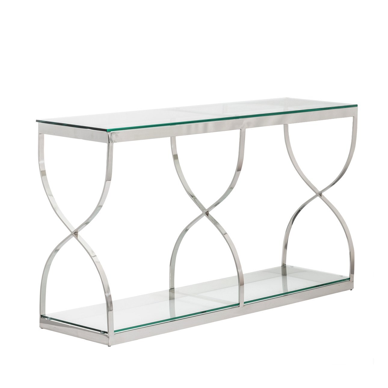 Dekoria Sidetable Dubai Zilverkleurig 140x40x80 cm