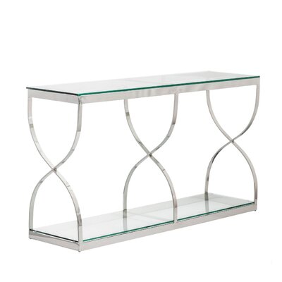 Konsola Dubai silver 140x40x80